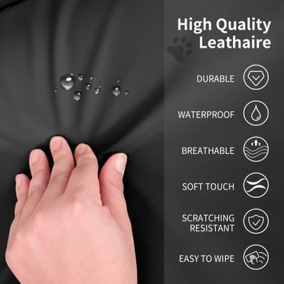 Show full view: RYPetmia Modern Elevated Dog Sofa Bed, Black, Large slide 6 of 10