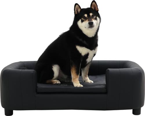 Show full view: RYPetmia Modern Elevated Dog Sofa Bed, Black, Large slide 2 of 10