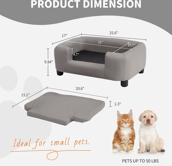 RYPetmia Modern Elevated Dog Sofa Bed