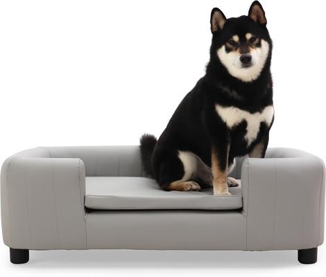 Show full view: RYPetmia Modern Elevated Dog Sofa Bed, Grey, Large slide 8 of 10