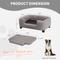 Show in main carousel: RYPetmia Modern Elevated Dog Sofa Bed, Grey, Large slide 6 of 10