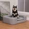 Show in main carousel: RYPetmia Modern Elevated Dog Sofa Bed, Grey, Large slide 1 of 10