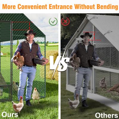 Show full view: Wisfor 9-ft Walk-in Chicken Coop, Large slide 4 of 10