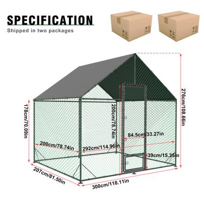 Show full view: Wisfor 9-ft Walk-in Chicken Coop, Large slide 9 of 10