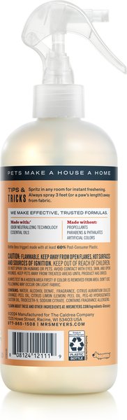 Show full view: Mrs. Meyer's Pet Odor Neutralizer, Orange Blossom, 12-fl oz bottle slide 2 of 10