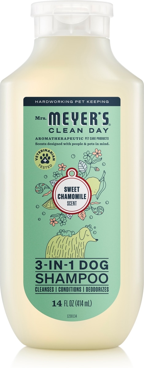 MRS. MEYER'S 3-in1 Dog Shampoo, Sweet Chamomile, 14-fl oz bottle