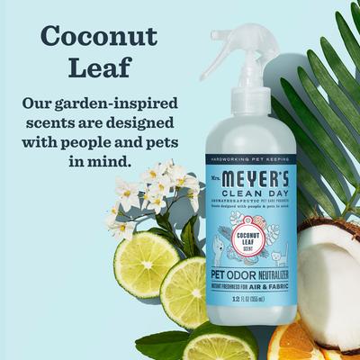 Show full view: Mrs. Meyer's Pet Odor Neutralizer, Coconut Leaf, 12-fl oz bottle slide 5 of 10