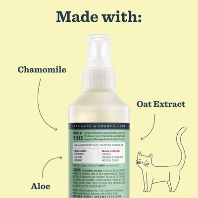 Show full view: Mrs. Meyer's Cat Deodorizing Spritz, Sweet Chamomile, 8-fl oz bottle slide 7 of 10