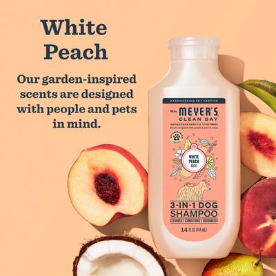Show full view: Mrs. Meyer's 3-in1 Dog Shampoo, White Peach, 14-fl oz bottle slide 5 of 10