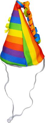 Show full view: CELEBRATIONS Rainbow Party Dog Hat, X-Small/Small slide 3 of 3