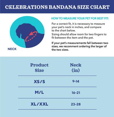 Show full view: CELEBRATIONS Its My Barkday Dog Bandana, Medium/Large slide 4 of 5