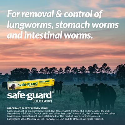 Show full view: Safe-Guard Dewormer Paste 10% for Beef & Dairy Cattle, 10.2-oz tube slide 7 of 11