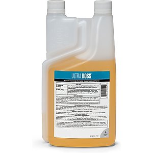 Ultra Boss Pour-On Insecticide Fly & Insect Control for Cattle, Sheep, Goats & Horses, 1-quart bottle