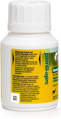 Show full view: Safe-Guard Deworming Suspension for Goats, 125-mL bottle slide 3 of 8