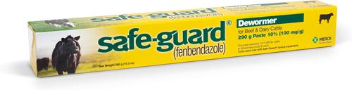 Show full view: Safe-Guard Dewormer Paste 10% for Beef & Dairy Cattle, 10.2-oz tube slide 3 of 11