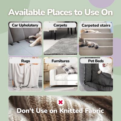 Show full view: Fido Fave Xtra Dual-Sided Carpet Rake & Max Dog Hair Scraper Pet Hair Remover Bundle slide 3 of 7