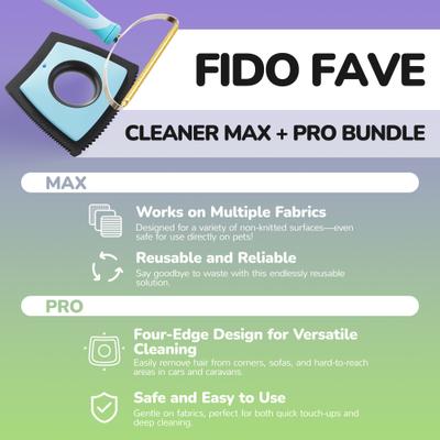 Show full view: Fido Fave Max Pro Pet Hair Remover Kit, 2 count slide 2 of 10