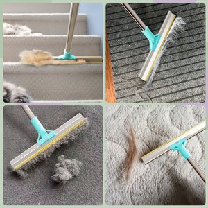 Fido Fave Xtra with Telescopic 51-in Handle Pet Hair Removal Broom