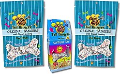 Tail Bangers Summer Gift Pack Peanut Butter & Honey Crunchy Dog Treats, 3 count