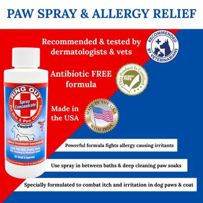 Show full view: Ring Out Skin & Paw Cleaning Spray for Dogs & Cats, 4-fl oz bottle slide 5 of 10