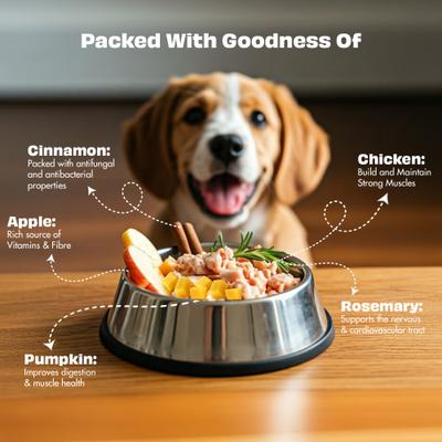 Show full view: Pawfect Nature's Feast Chicken with Pumpkin & Apple Grain-Free All Natural Freeze-Dried Dog Training Treat, 5.29-oz canister slide 4 of 9