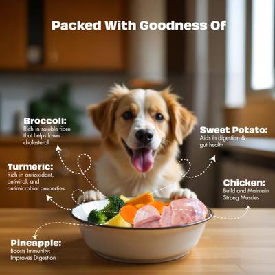 Show full view: Pawfect Nature's Feast Chicken with Tropical Fruits & Vegetables Grain-Free All Natural Freeze-Dried Dog Training Treat, 1.76-oz canister slide 4 of 9