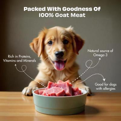 Show full view: Pawfect Nature's Feast Goat Meat Grain-Free All Natural Freeze-Dried Dog Training Treat, 1.76-oz canister slide 4 of 11