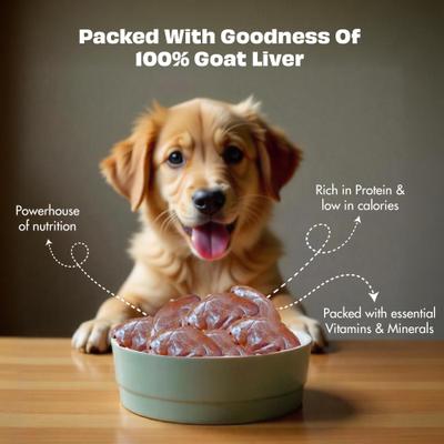 Show full view: Pawfect Nature's Feast Goat Liver Grain-Free All Natural Freeze-Dried Dog Training Treat, 5.29-oz canister slide 4 of 10