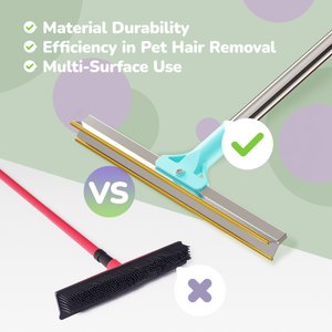 Fido Fave Xtra with Telescopic 51-in Handle Pet Hair Removal Broom