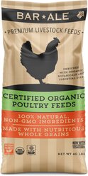 Bar ALE Organic 18% Protein Soy & Corn-Free Layer Mini Pellet Chicken Feed, 40-lb bag