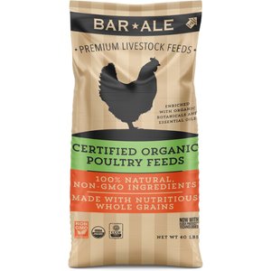 Bar ALE Organic 18% Protein Hi-Energy Layer Crumble Chicken Feed, 40-lb bag