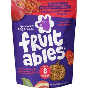 Fruitables Crispy Bacon & Apple Flavor Dog Treats, 20-oz bag