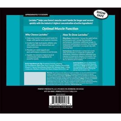 Show full view: Perfect Products Perfect Prep EQ Lactalex Pellets Horse Supplement, single packet slide 3 of 6