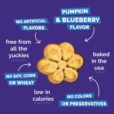 Show full view: Fruitables Pumpkin & Blueberry Flavor Dog Treats, 12-oz bag slide 7 of 13
