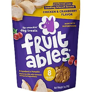 Fruitables Chicken & Cranberry Flavor Dog Treats, 7-oz bag