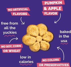 Fruitables Pumpkin & Apple Flavor Dog Treats, 7-oz bag slide 2 of 9