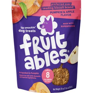 Fruitables Pumpkin & Apple Flavor Dog Treats, 20-oz bag