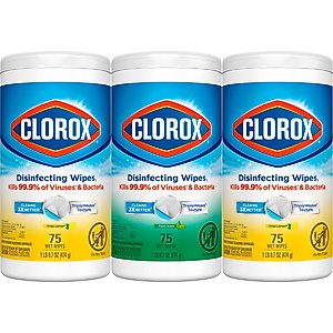 Clorox Fresh Citrus Disinfecting Wipes, 225 count