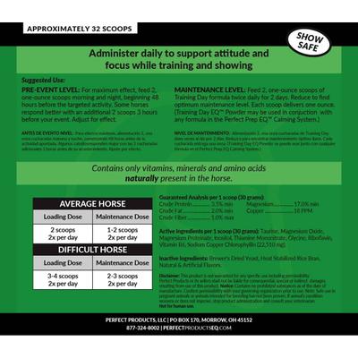Show full view: Perfect Products Perfect Prep EQ Training Day Powder Horse Supplement, 2-lb bag slide 3 of 3