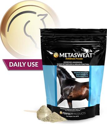 Show full view: Perfect Products MetaSweat Powder Horse Supplement, 2-lb tub slide 2 of 4