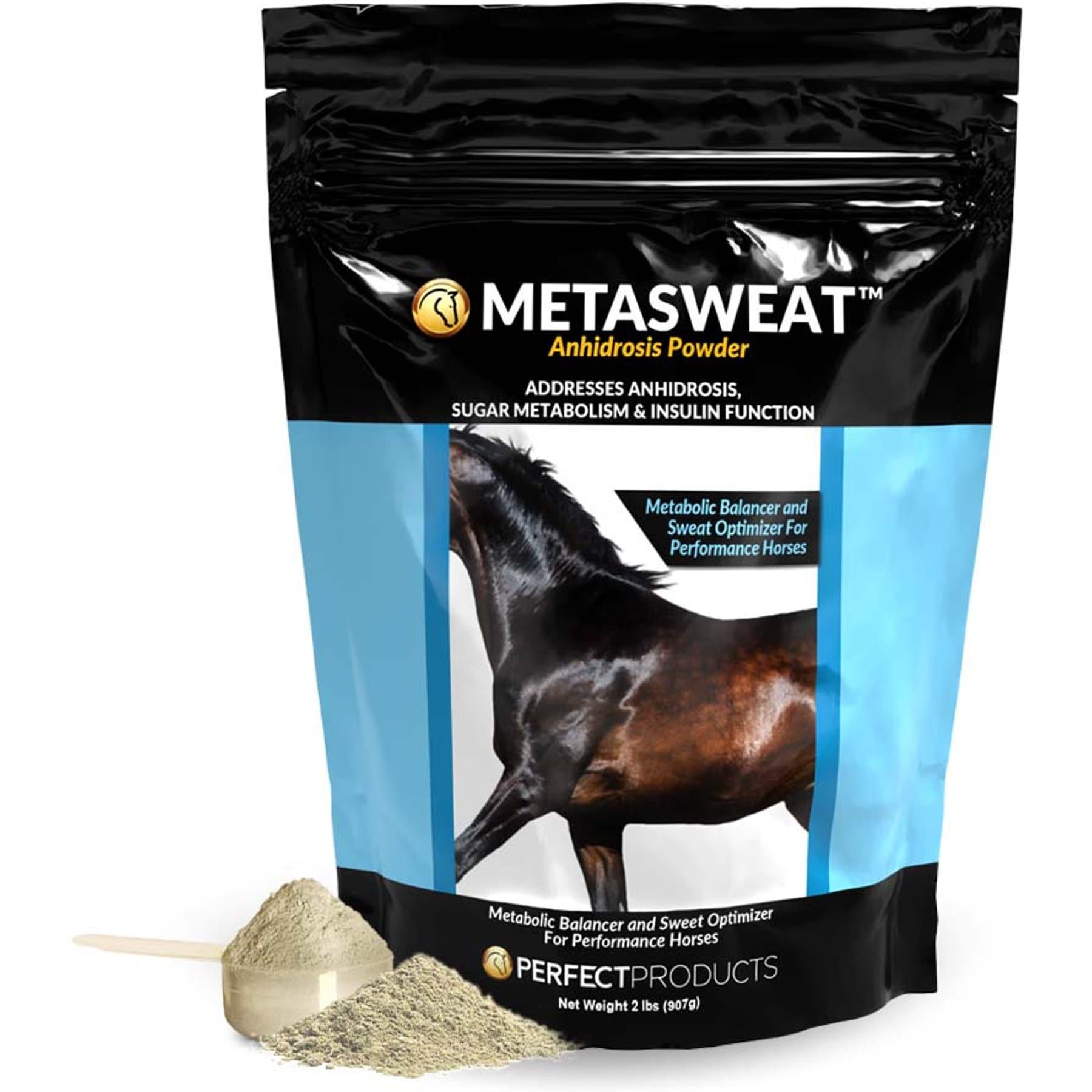 Perfect Products MetaSweat Powder Horse Supplement, 2-lb tub