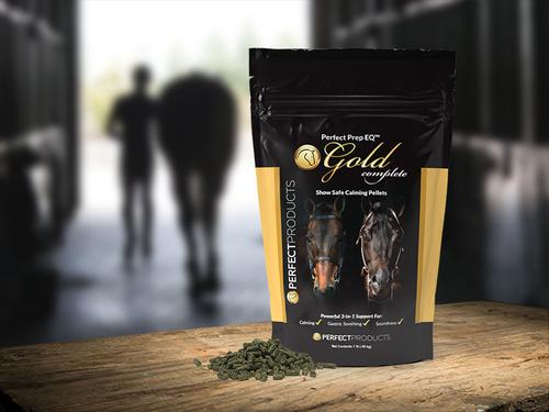 Show full view: Perfect Products Perfect Prep EQ Gold Complete Calming Pellets Horse Supplement, 1-lb bag slide 4 of 5