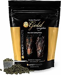 Perfect Products Perfect Prep EQ Gold Complete Calming Pellets Horse Supplement, 2-lb bag