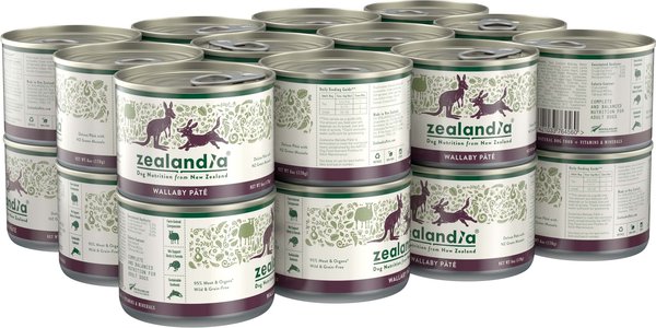 Zealandia Adult Grain-Free Brushtail Pate Canned Dog Food, 6-oz can, case of 24