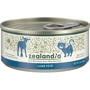 ZEALANDIA Lamb Grain-Free Pate Wet Cat Food, 3.2-oz can, case of