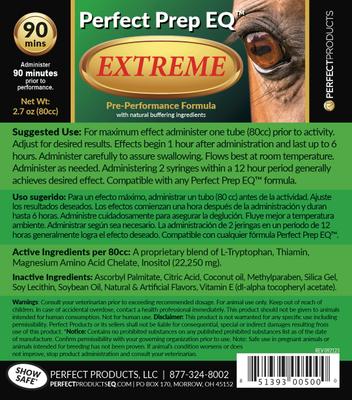 Show full view: Perfect Products Perfect Prep EQ Extreme Paste Horse Supplement, 80-mL tube slide 5 of 5