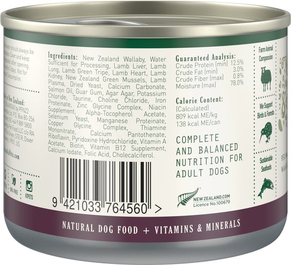 Zealandia Adult Grain-Free Hoki Fish Pate Canned Dog Food, 6-oz can, case of 24