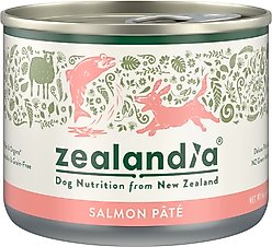 Zealandia Adult Grain-Free Salmon Pate Canned Dog Food, 6-oz can, case of 24