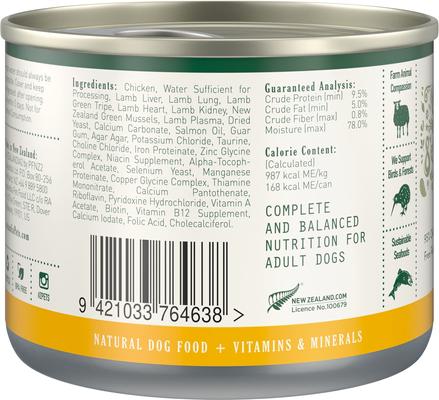 Show full view: Zealandia Adult Grain-Free Chicken Pate Canned Dog Food, 6-oz can, case of 24 slide 3 of 7