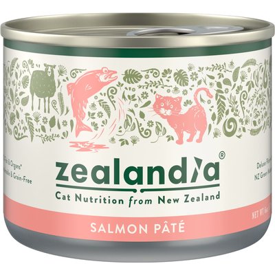 Zealandia Zealandia Salmon Grain-Free Pate Wet Cat Food, 6-oz can, case of 24